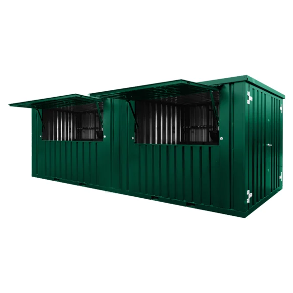 BAR CONTAINER 6×2 METER XL GRÜN RAL 6005